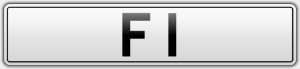 F 1 number plate formula one