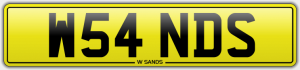 w sands cherished number plates