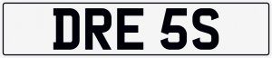 Dress cherished number plate DRE 5S