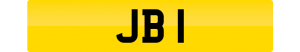 JB 1 ultimate number plate. A record breaking sale. A piece of Motoring History.