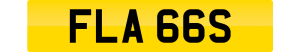 FLAGS number plate